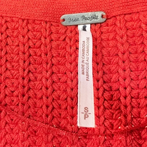 Free People Women's Red and Orange CoatBrand newFree People.Size S.